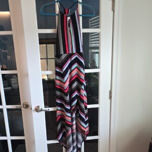 Candies Stripe High Low Dress